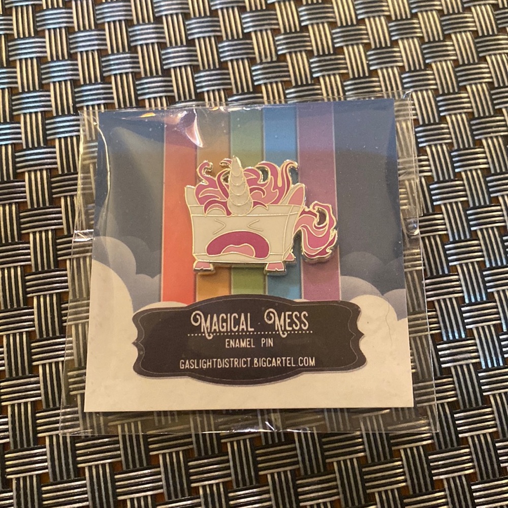 Magical Mess- Unicorn Dumpster Fire Pin from GaslightDistrict